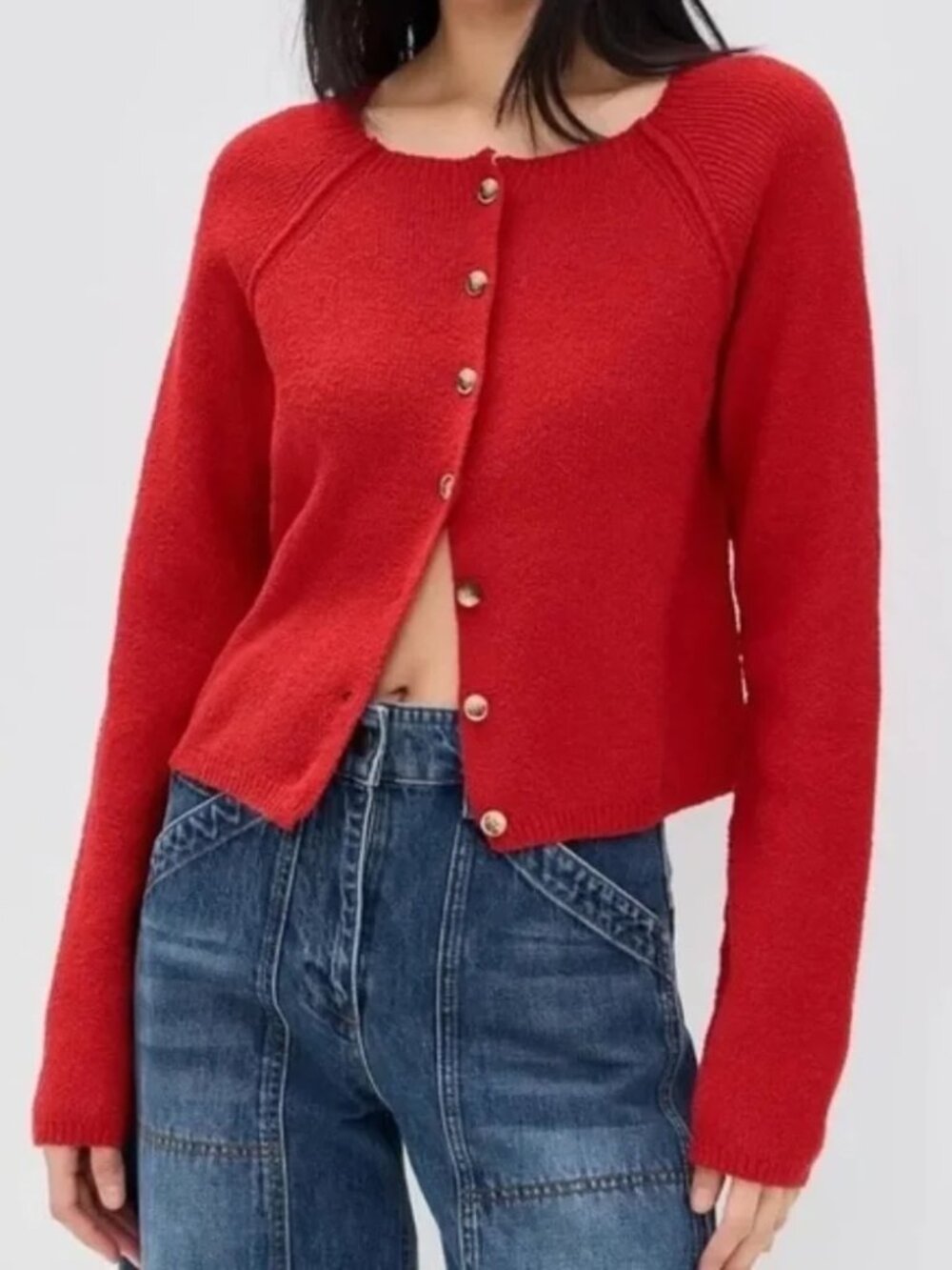 NWOT Free People Sydney Shrunken Cardi, M